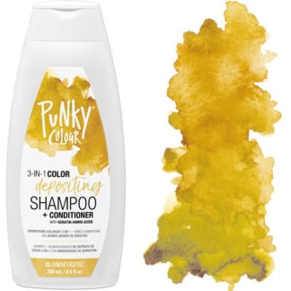 Punky Colour 3-in-1 Color Depositing Shampoo + Conditioner, Blondetastic, 250ml