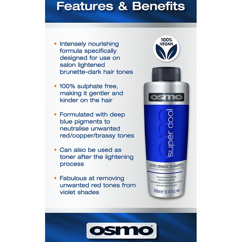 OSMO Super Cool Zero Orange Shampoo - Image 6