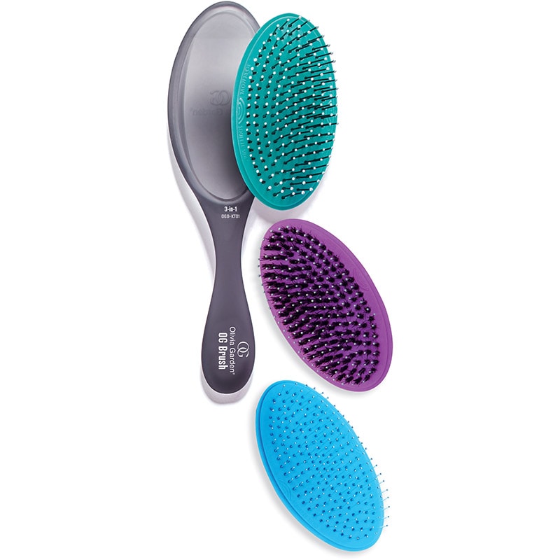 Olivia Garden OG Brush Set: 1 Brush Handle & 3 Removable Heads - Image 2