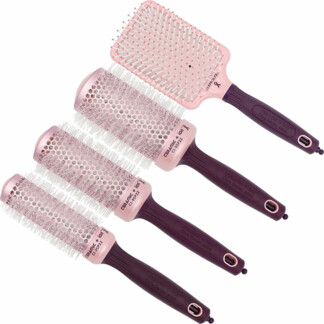 Olivia Garden Ceramic + Ion Thermal Breast Cancer Awareness 2022 Brush Collection