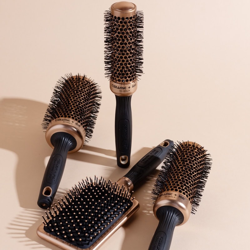 Olivia Garden Ceramic + Ion Thermal Luxe Limited Edition Brush Set: 4 Brushes - Image 7
