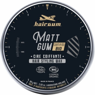 Hairgum Matt Gum Hair Styling Wax Certified Organic, 80g