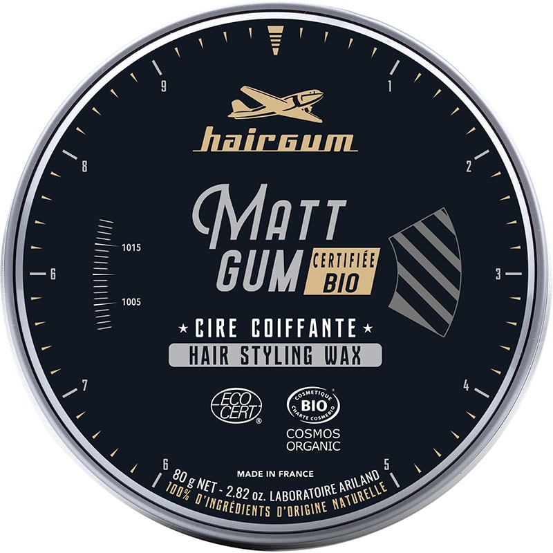 Hairgum Matt Gum Hair Styling Wax Certified Organic, 80g
