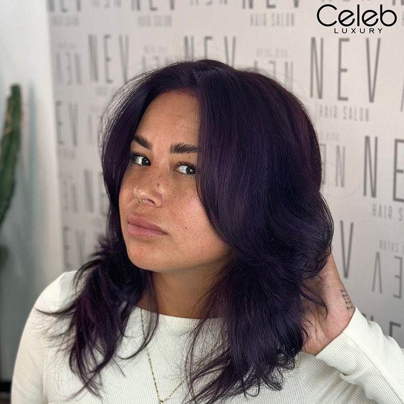 Celeb Luxury Viral Hybrid Toner Colorditioner with BondFix for Brunettes, Purple, 244ml - Image 4