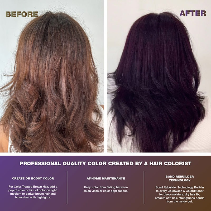 Celeb Luxury Viral Hybrid Toner Colorditioner with BondFix for Brunettes, Purple, 244ml - Image 3