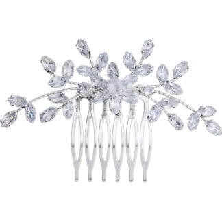Bridal Hair Comb Small with Centrepiece Zircon