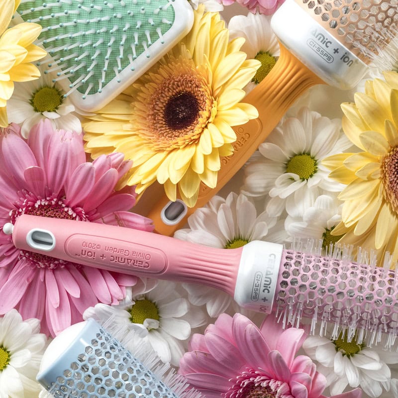 Olivia Garden Ceramic + Ion Thermal Pastels Brush Collection - Image 8