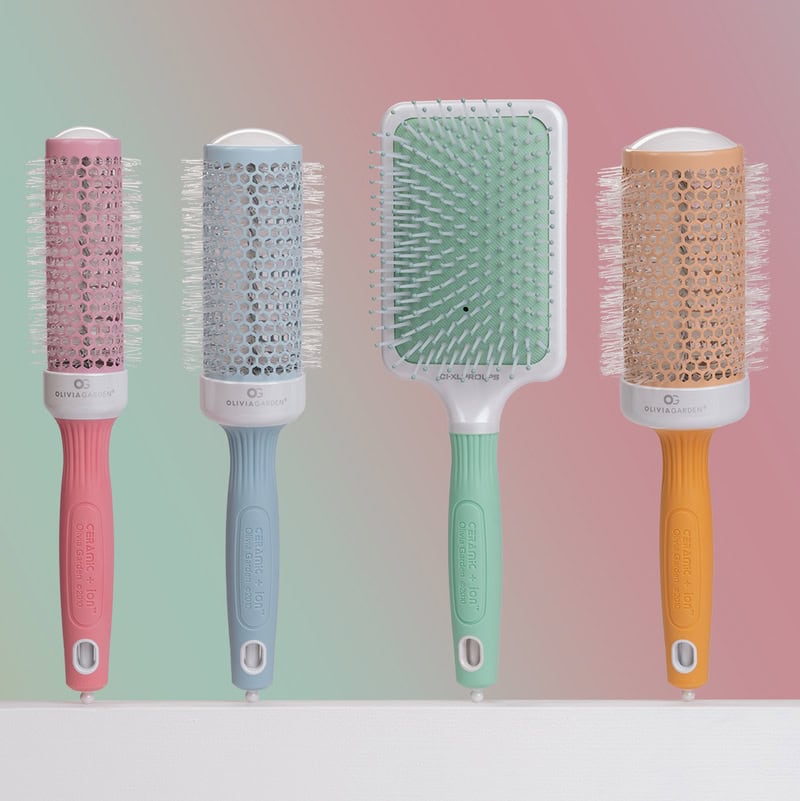 Olivia Garden Ceramic + Ion Thermal Pastels Brush Collection - Image 9