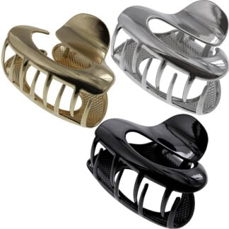 Hair Claw Clip Metallic Gloss, 6cm