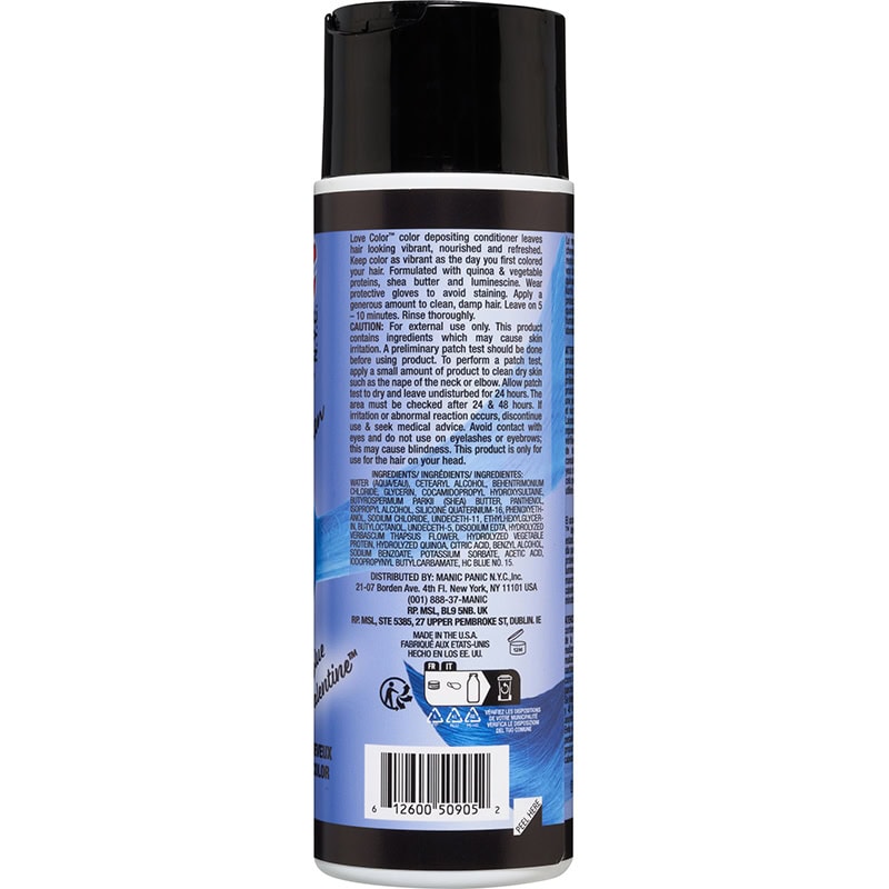 Manic Panic Love Color Hair Color Conditioner, Blue Valentine, 236ml - Image 2