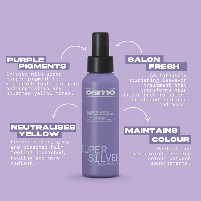 OSMO Super Silver Silver Toning Spray, 100ml - Image 3