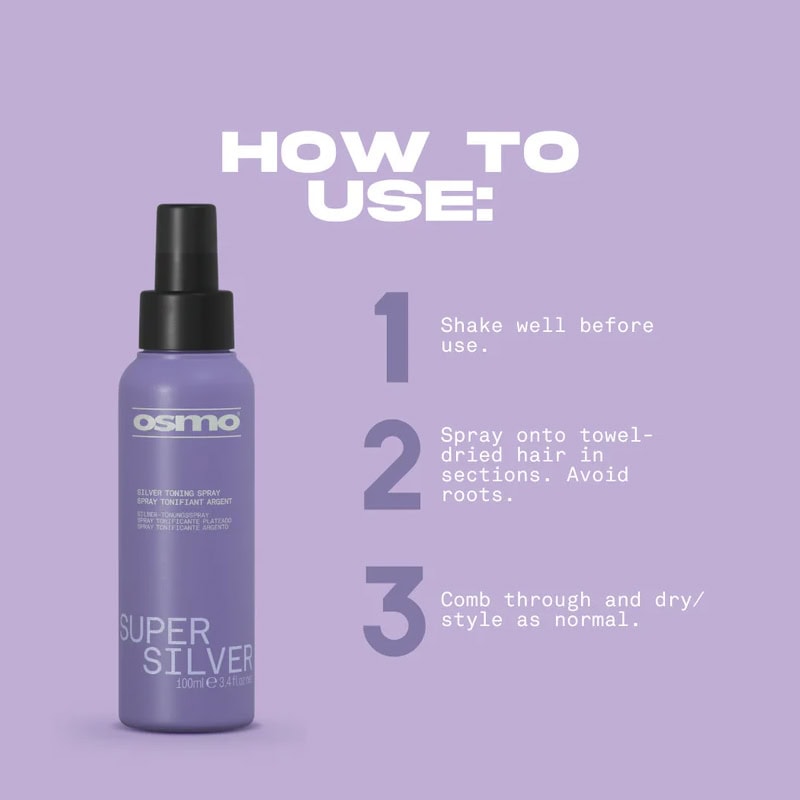 OSMO Super Silver Silver Toning Spray, 100ml - Image 4