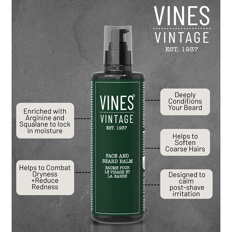 Vines Vintage Face & Beard Balm, 150ml - Image 2