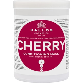 Kallos Cherry Conditioning Hair Mask with Cherry Seed Oil, 1 Litre