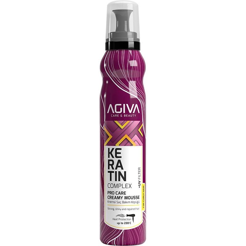 Agiva Keratin Complex Pro Care Creamy Mousse for Damaged Hair, 200ml