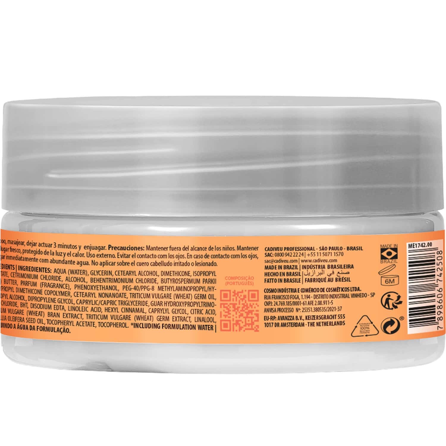 Cadiveu Essentials Bye Bye Frizz Mask, 200ml - Image 2