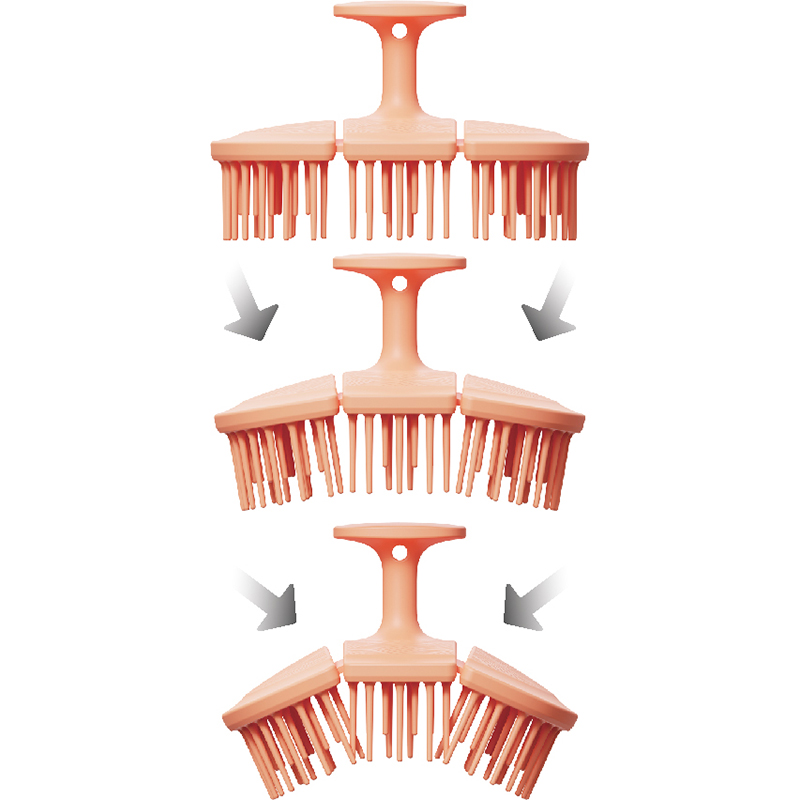 Hairware Origami Triple-Fold Massage Brush - Image 2