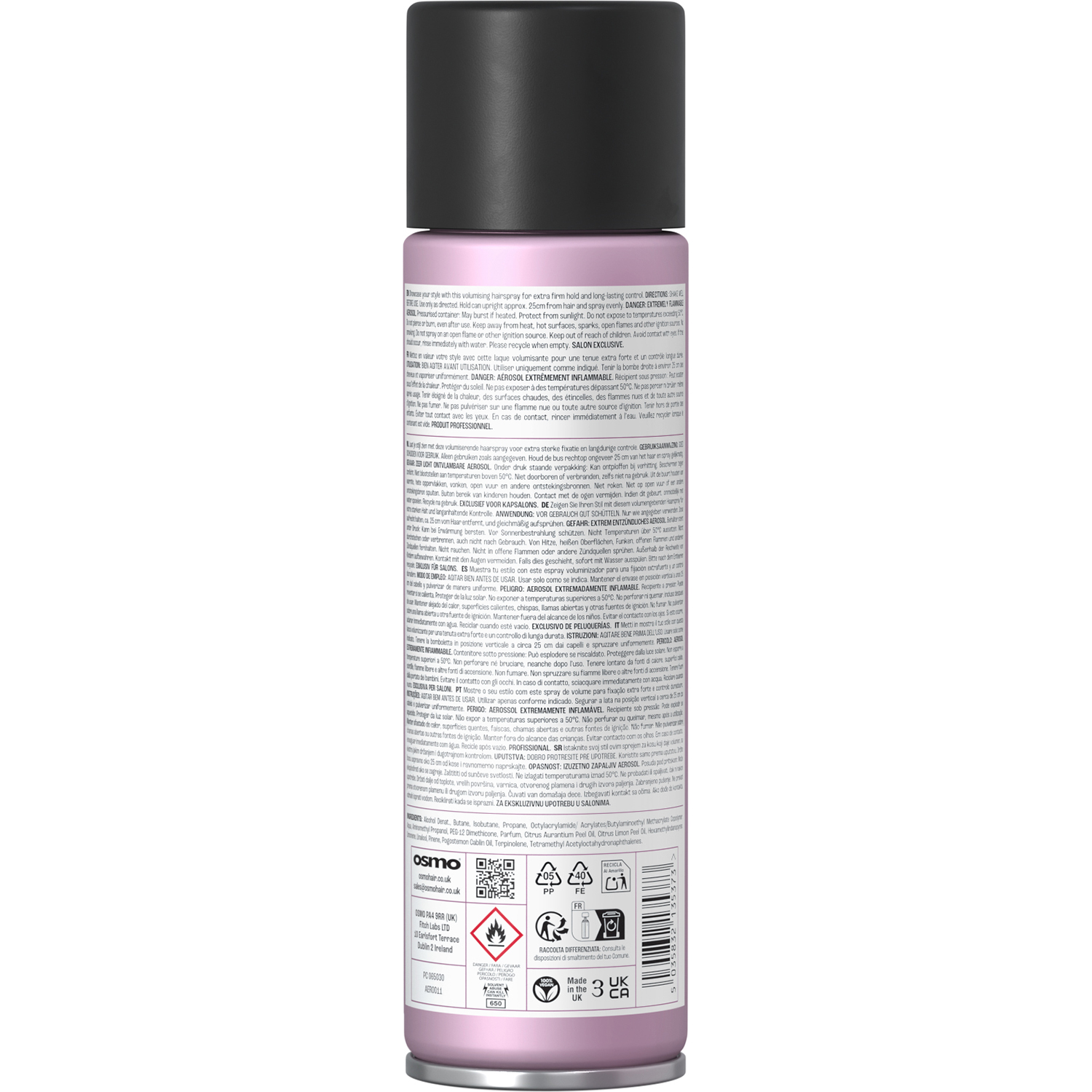 OSMO Extreme Extra Firm Hairspray, 500ml - Image 2