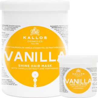 Kallos Vanilla Shine Hair Mask with Vanilla Extract & Panthenol